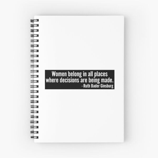 Item preview, Women Belong In All Places Where Decisions Are Being Made Ruth Bader Ginsburg RBG Quote designed and sold by RandomStuffShop.