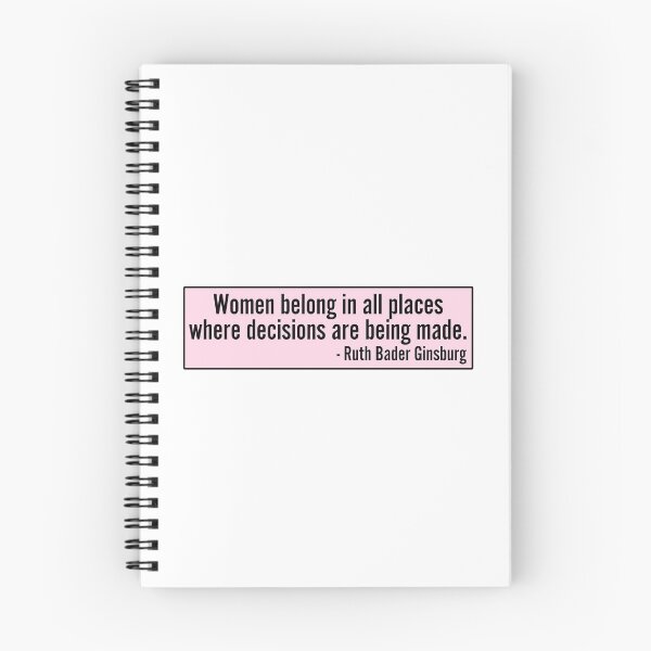 Item preview, Women Belong In All Places Where Decisions Are Being Made Ruth Bader Ginsburg RBG Quote designed and sold by RandomStuffShop.