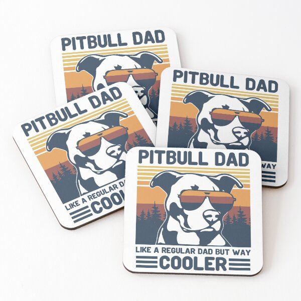Item preview, Vintage Pitbull Dad Like A Regular Dad But Cooler Funny Gift designed and sold by Noahlaz.