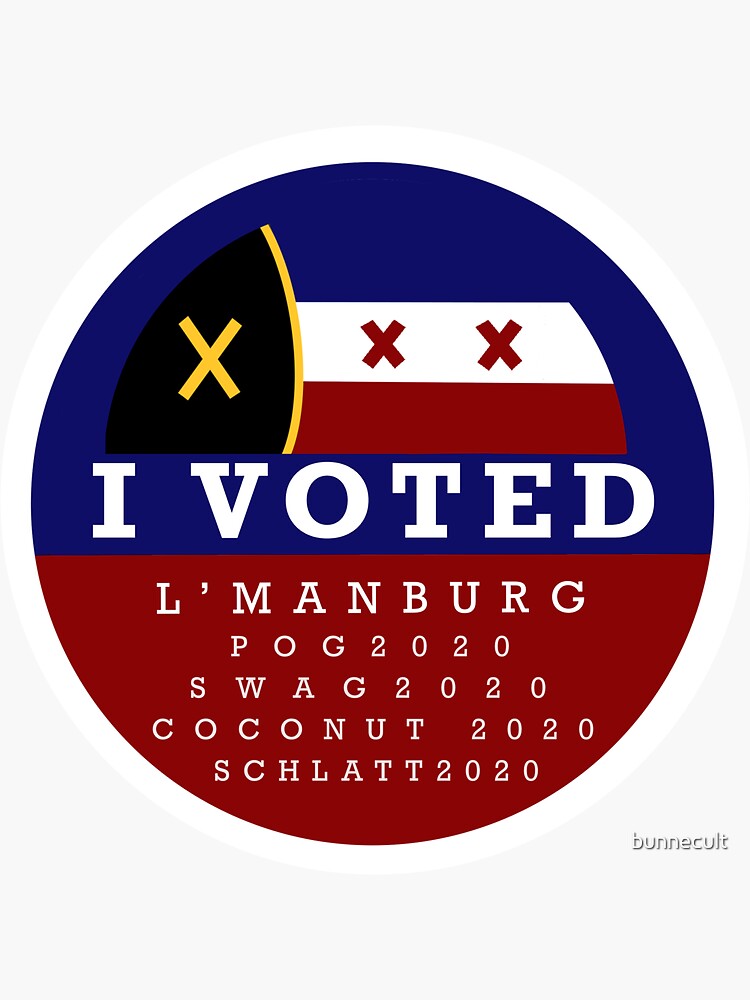 "I Voted L'Manburg" Sticker by bunnecult | Redbubble