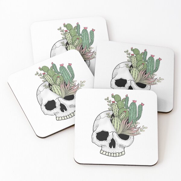 Item preview, Cacti Skull | Digital Artwork | Tattoo Style Art designed and sold by LeksDesignCo.