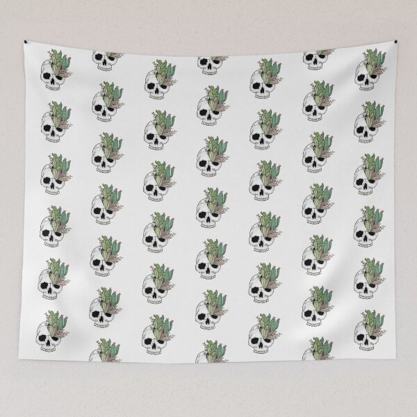 Item preview, Cacti Skull | Digital Artwork | Tattoo Style Art designed and sold by LeksDesignCo.