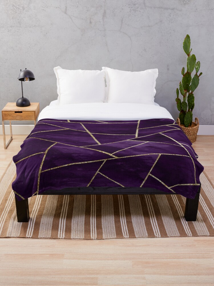 Purple and gold blanket new arrivals