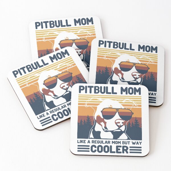Item preview, Vintage Pitbull Mom Like A Regular Mom But Way Cooler Funny Gift designed and sold by Noahlaz.