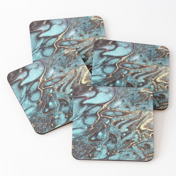 Item preview, Turquoise and Gold Cells designed and sold by KammyArt.