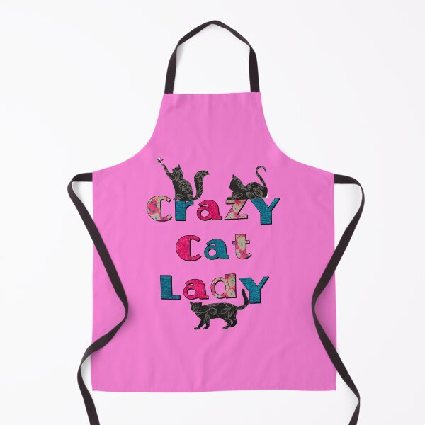 Item preview, Crazy Cat Lady Retro Fabric with Cats Design designed and sold by artbyomega.