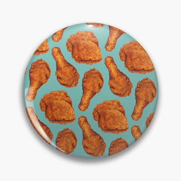 Item preview, Fried Chicken Pattern - Blue designed and sold by Kelly  Gilleran.