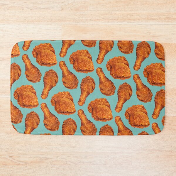 Item preview, Fried Chicken Pattern - Blue designed and sold by Kelly  Gilleran.