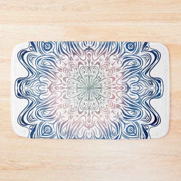 Item preview, Blue, Pink and Green Swirly Mandala Pattern designed and sold by Zurickdesigns.