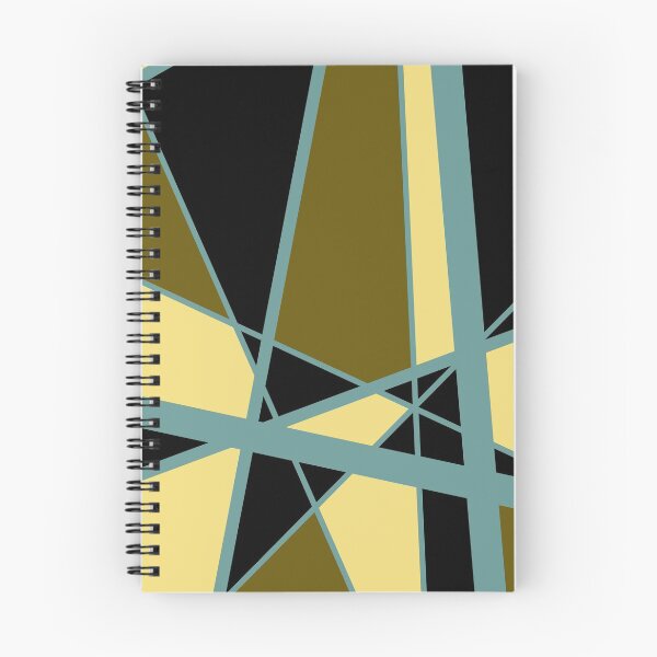Artikelvorschau, Geometric vintage Mid century mikado Stripes gold turquoise entworfen und verkauft von Move-Art.