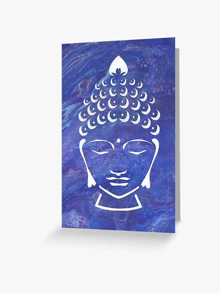 Thumbnail 1 of 2, Greeting Card, Calm Buddha designed and sold by nownbeyond.
