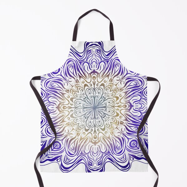 Item preview, Purple, Gold and Teal Swirly Mandala Pattern designed and sold by Zurickdesigns.