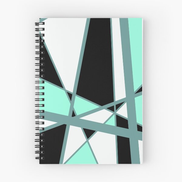 Artikelvorschau, Geometric vintage Mid century mikado Stripes turquoise entworfen und verkauft von Move-Art.