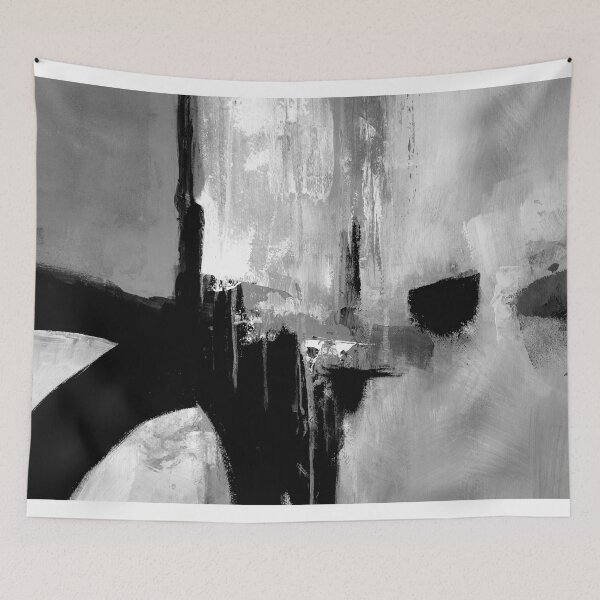 Item preview, Black white horizontal abstract  designed and sold by ElaSzczepaniak.