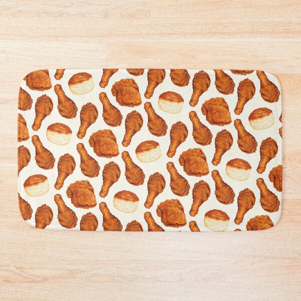 Item preview, Fried Chicken & Biscuit Pattern - White designed and sold by Kelly  Gilleran.