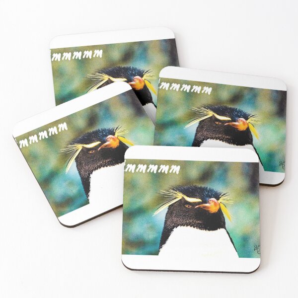 Item preview, Crested penguin sneer designed and sold by Darlene Cameron.