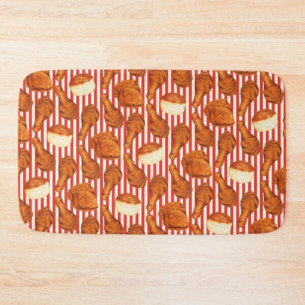 Item preview, Fried Chicken & Biscuit Pattern - Red & White Stripe designed and sold by Kelly  Gilleran.