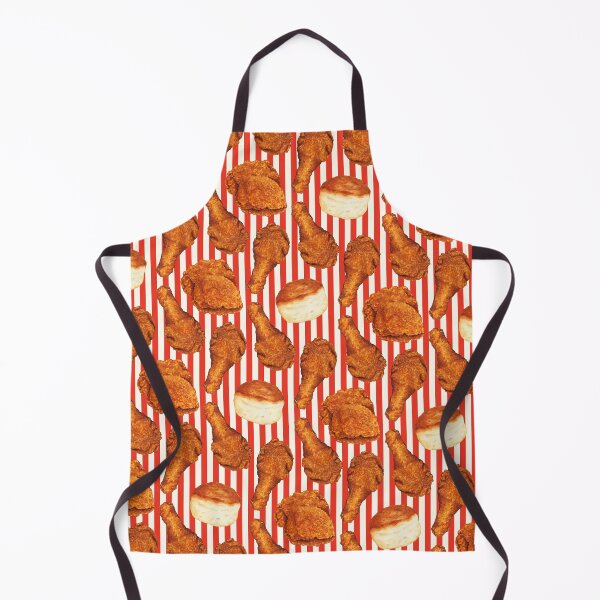 Item preview, Fried Chicken & Biscuit Pattern - Red & White Stripe designed and sold by Kelly Gilleran.