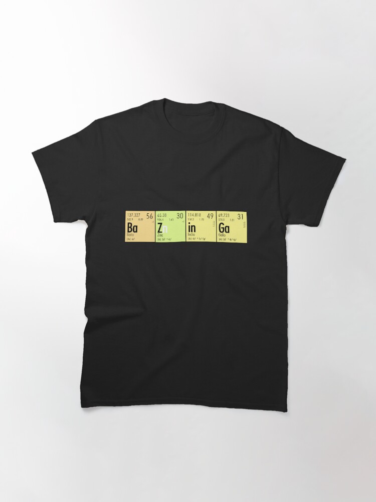 bazinga shirt periodic table