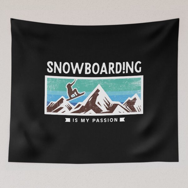 Item preview, Retro Snowboarding Skiing Gift Winter Passion designed and sold by teeseeds.