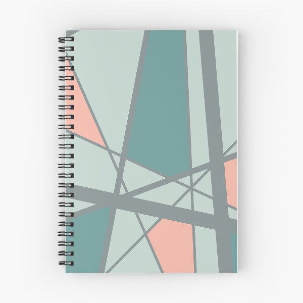 Artikelvorschau, Geometric vintage Mid century mikado Stripes turquoise pink entworfen und verkauft von Move-Art.