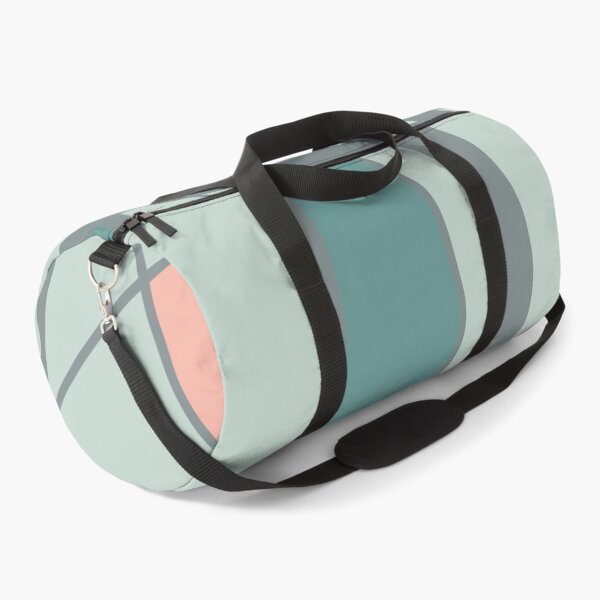 Artikelvorschau, Geometric vintage Mid century mikado Stripes turquoise pink entworfen und verkauft von Move-Art.