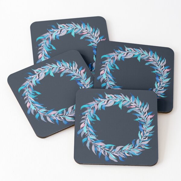 Item preview, Watercolour Wreath, Blue designed and sold by Yellow Book Designs.