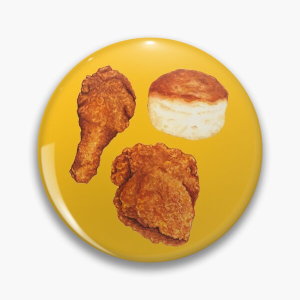 Artikelvorschau, Fried Chicken & Biscuit Pattern - Gelb entworfen und verkauft von Kelly Gilleran.