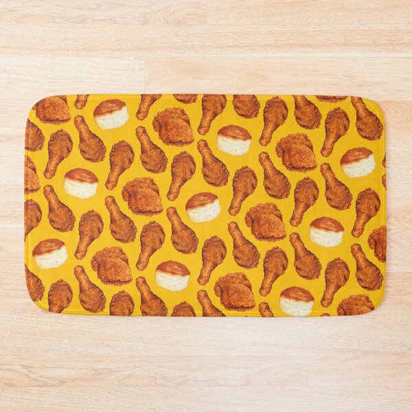 Item preview, Fried Chicken & Biscuit Pattern - Yellow designed and sold by Kelly  Gilleran.