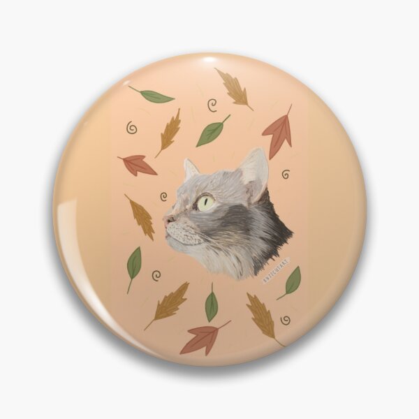 Artikelvorschau, Herbstblätter Cat entworfen und verkauft von buzzcutart.