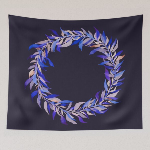 Item preview, Watercolour Wreath, Purple designed and sold by Yellow Book Designs.