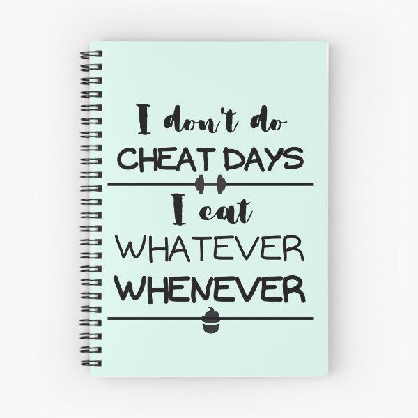 Item preview, I Don't Do Cheat Days - black text designed and sold by MixedBagMerch.