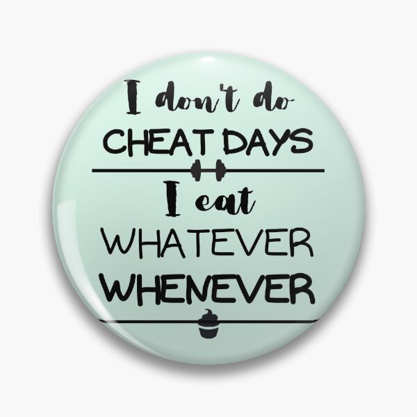 Item preview, I Don't Do Cheat Days - black text designed and sold by MixedBagMerch.