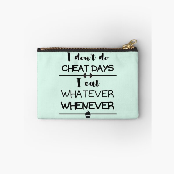 Item preview, I Don't Do Cheat Days - black text designed and sold by MixedBagMerch.