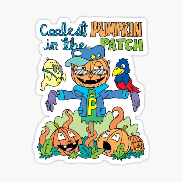 Coolest Pumpkin in the Patch Halloween Gift Sticker