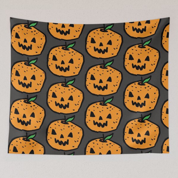 Item preview, Jack-O-Lantern Pumpkin Tangerine designed and sold by elysedraws.
