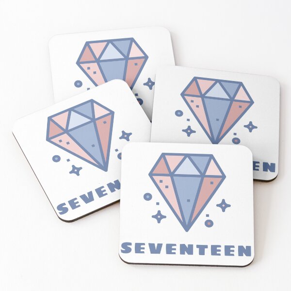 Item preview, SEVENTEEN Carat Kpop Diamond Logo Pink Blue Cool designed and sold by SugarSaint.