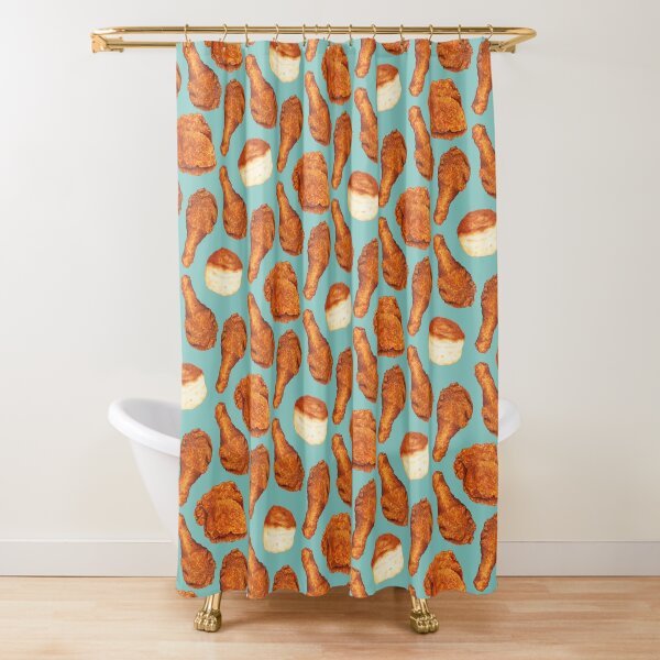 Item preview, Fried Chicken & Biscuit Pattern - Blue designed and sold by Kelly  Gilleran.