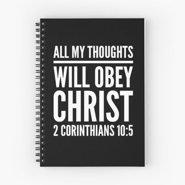 Item preview, All My Thoughts Obey Christ (2 Corinthians 10:5) designed and sold by LiveAndGlow.