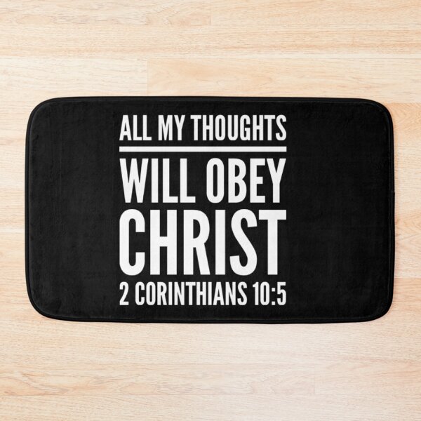Item preview, All My Thoughts Obey Christ (2 Corinthians 10:5) designed and sold by LiveAndGlow.