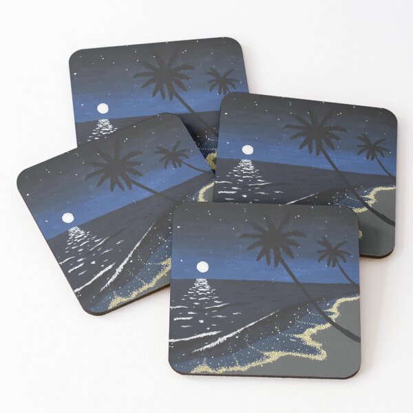 Item preview, Bioluminescent Moonlit Beach designed and sold by petermarting.