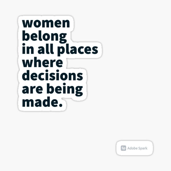 Item preview, RBG QUOTE STICKER designed and sold by Ilana Weiss.