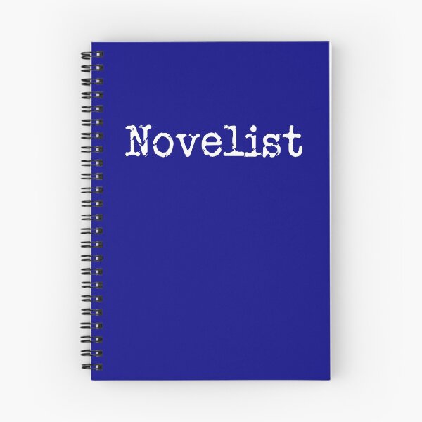 Item preview, Novelist in White on Navy designed and sold by TeaRoseWriter.