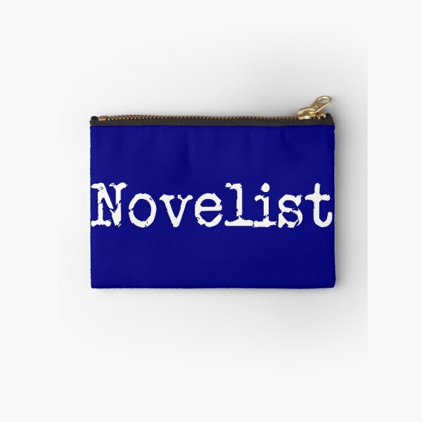 Item preview, Novelist in White on Navy designed and sold by TeaRoseWriter.
