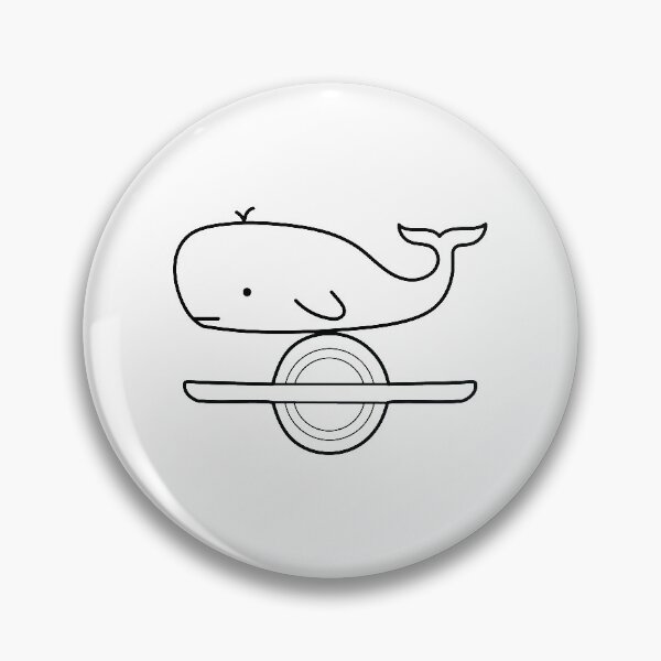 Item preview, One-Wheeling Whale Outline designed and sold by Line Design.