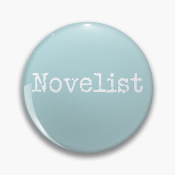 Item preview, Novelist in White on Sea Green designed and sold by TeaRoseWriter.
