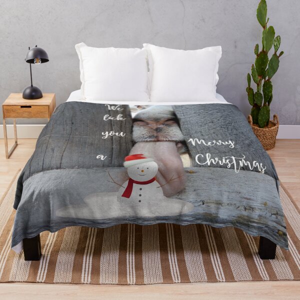 Item preview, We lick you a merry christmas, goat and snoman designed and sold by Stephanie Skeem.