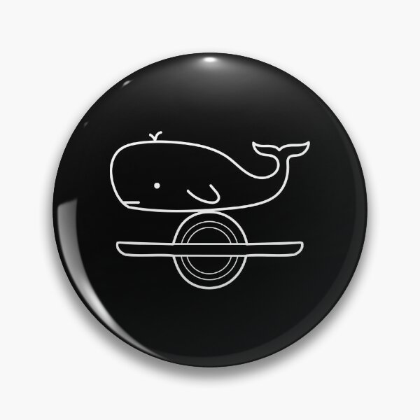 Item preview, One-Wheeling Whale Outline designed and sold by Line Design.