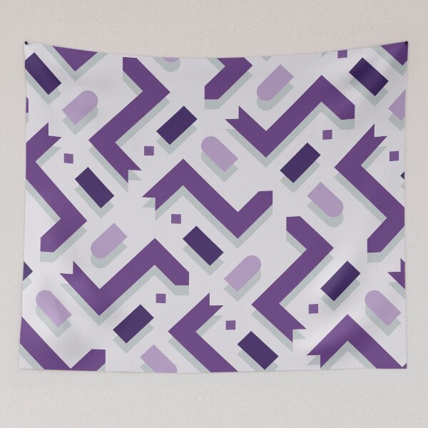 Item preview, Isometric Arrows Pattern – Purple designed and sold by RoguePatterns.