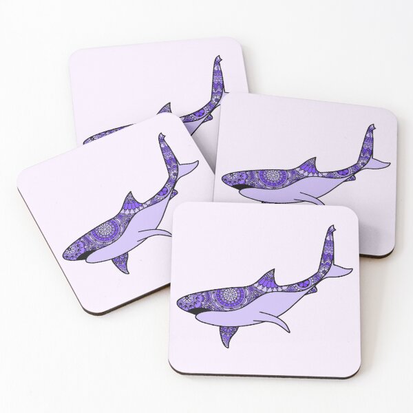 Item preview, Purple Patterned Great White designed and sold by Scuba-Div3r.